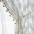 Semi-transparent Sunscreen Jacquard Curtain Sheer